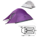 Barraca Cloud UP 2P 210T - Mundo Montanha