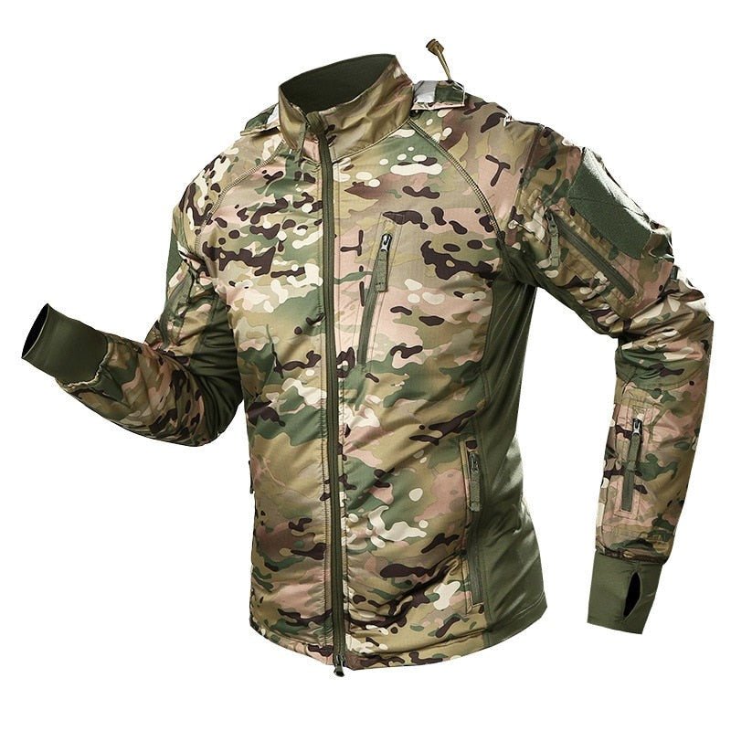 Jaqueta Corta Vento Masculina Camuflada - Mundo Montanha